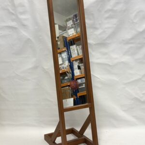 Slanted Standing Mirror – Solid Medium wood