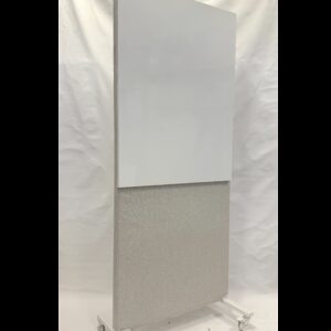 Rollable acoustic screen with attachment board