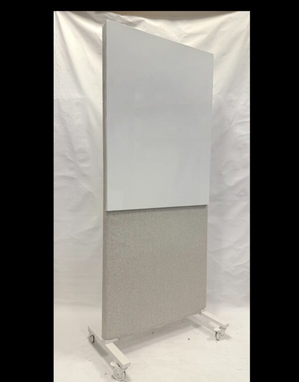 Rollable acoustic screen with attachment board