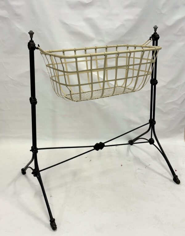 Vintage Baby Basket with Stand