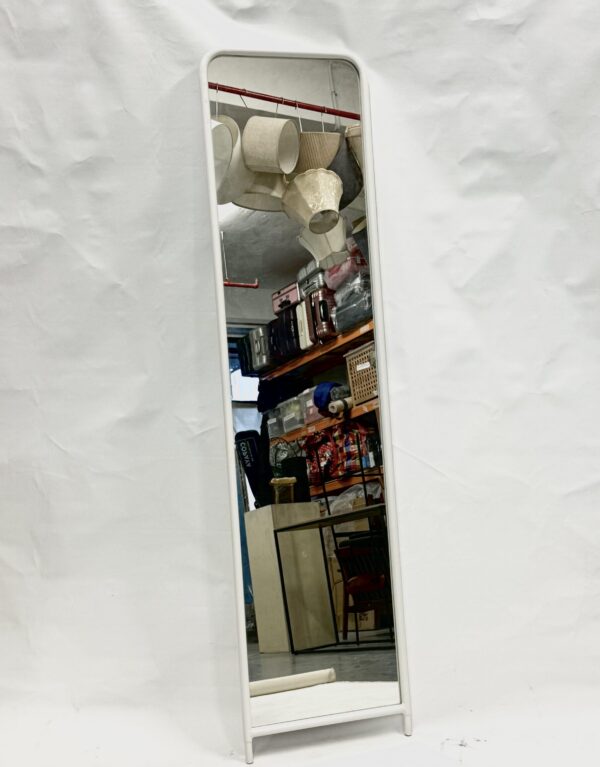 Wall Mirror - White Metal | No Stand