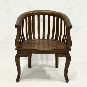 Oriental Round-back Chair - Medium Dark Wood
