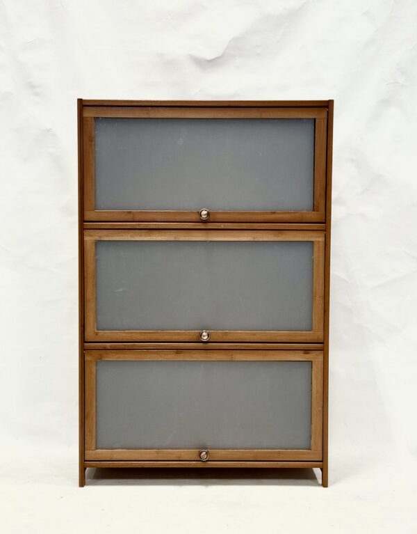 Slide-up Door Cabinet - Medium Wood