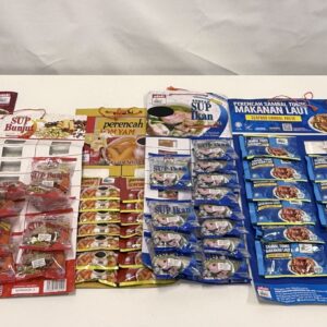 Hanging bags of spices