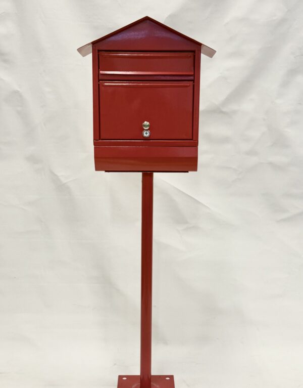 Red Standing Mailbox