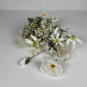 Artificial Flower Stalk Bundle (4)_White Flower
