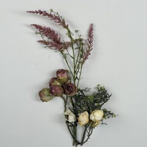 Artificial Flower Stalk Bundle (5)_Roses & Lavender