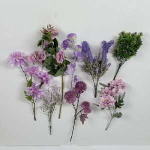 Artificial Flower Stalk Bundle (12)_Purple Flower Bundle