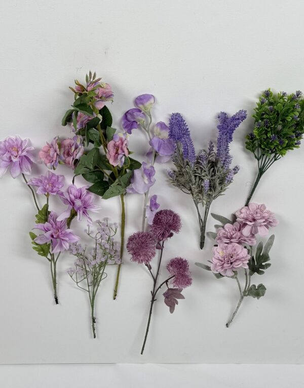Artificial Flower Stalk Bundle (12)_Purple Flower Bundle