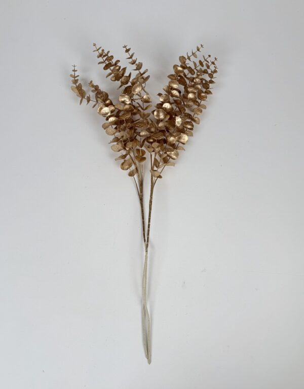 Artificial Gold leaf Branch (3)_CNY