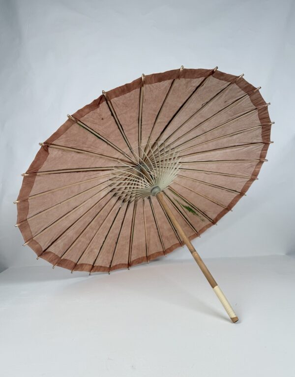 Brown Hand-painted Paper Umbrella (4)