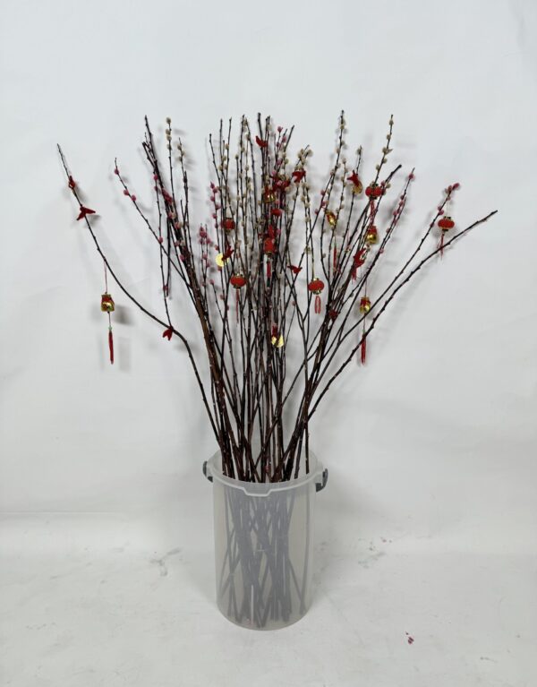 Artificial Pussy Willows Branch (6)_CNY