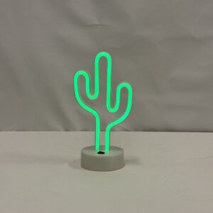 Lamp with original shade (3)_Cactus Neon Green LED