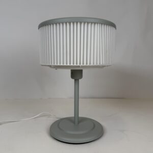 Lamp with original shade (6a)_Pleated Shade Grey-Green Lamp