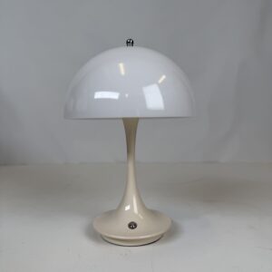 Lamp with original shade (7b)_Small Beige Mushroom Lamp