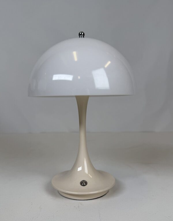Lamp with original shade (7b)_Small Beige Mushroom Lamp