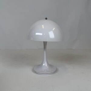 Lamp with original shade (7a)_Small White Mushroom Lamp