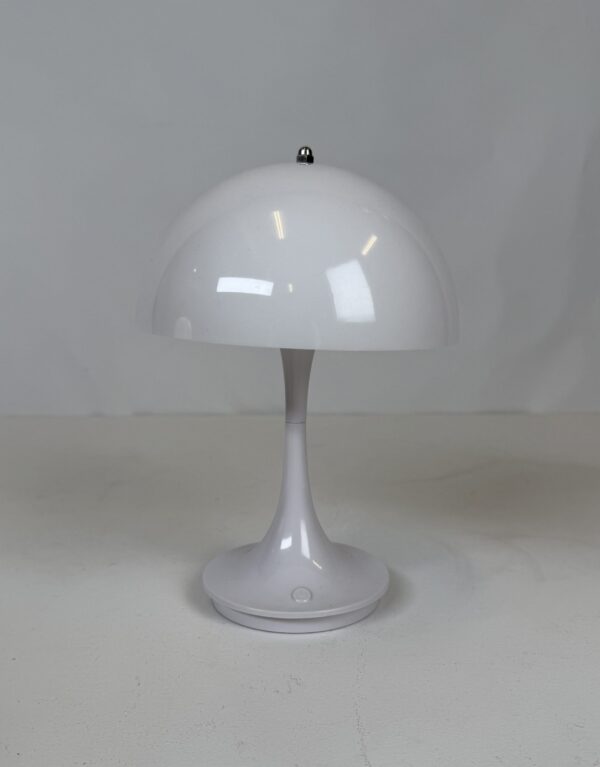 Lamp with original shade (7a)_Small White Mushroom Lamp
