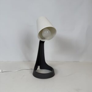 Lamp with original shade (8)_Plastic White & Dark Grey Lamp
