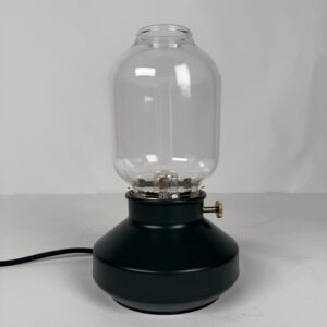 Lamp with original shade (16)_Dark Green Dimmable Glass Lamp