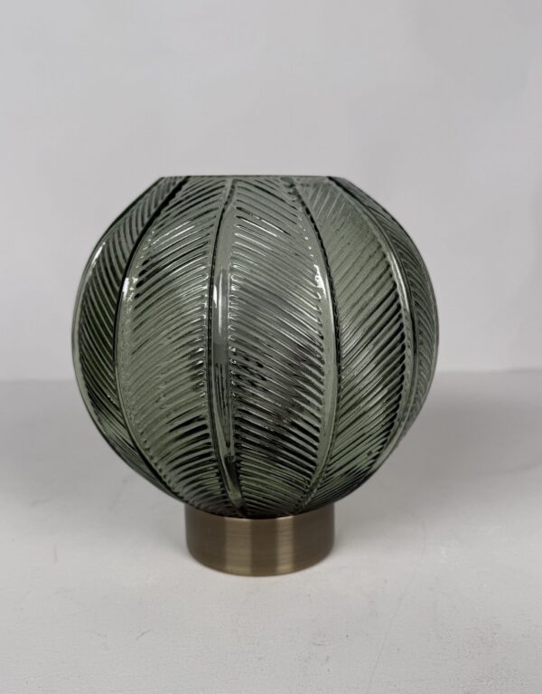 Lamp with original shade (20)_Tinted Green Round Lamp