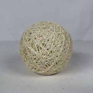 Lamp with original shade (26)_Raffia Weaved Ball Lamp