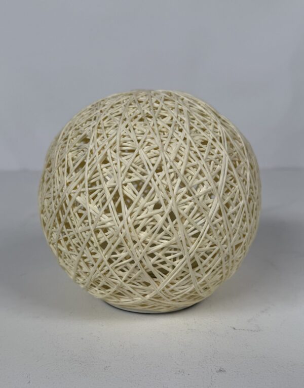 Lamp with original shade (26)_Raffia Weaved Ball Lamp