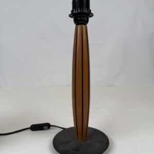Lamp with No Original shade (5)_Wooden Vertical Stripe Detail Lamp