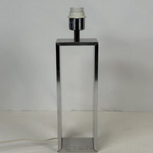 Lamp with No Original shade (11)_Chrome/Silver Rectangular Lamp