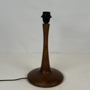 Lamp with No Original shade (12)_Smooth Organic Shape Wooden Lamp