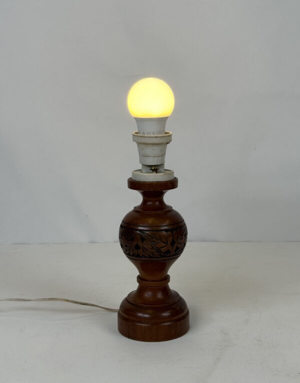 Lamp without shade (14)_Engraved Prints Wooden Lamp