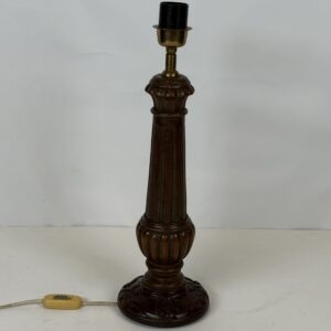 Lamp with No Original shade (20) Traditional Carved Wood Lamp