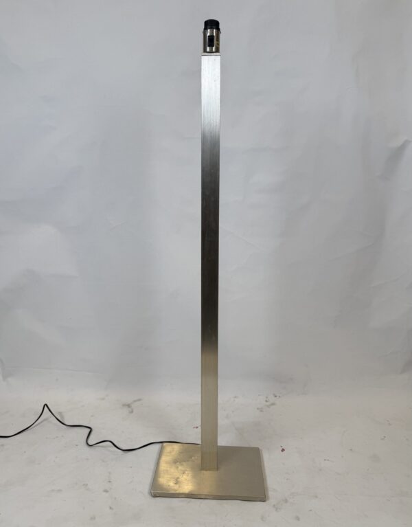 Standing Lamp without shade (8a)_Nickel-plated Rectangular Lamp