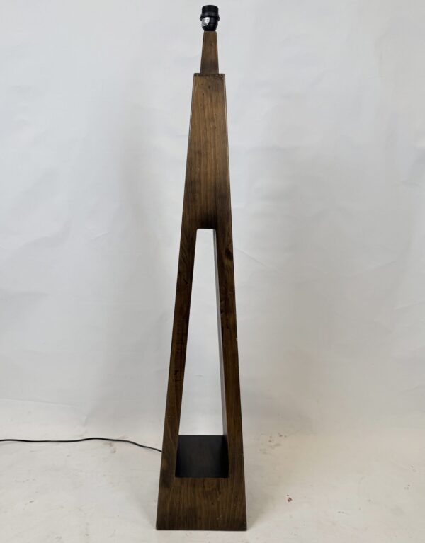 Standing Lamp without shade (9)_Wooden Triangular Lamp