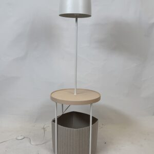 Standing Lamp with original shade (7)_Scandi Style Lamp with Side Table