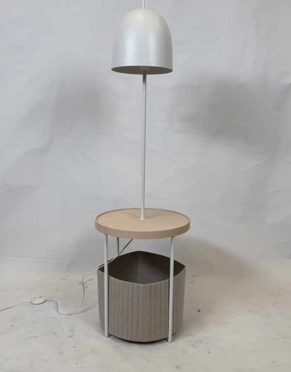 Standing Lamp with original shade (7)_Scandi Style Lamp with Side Table