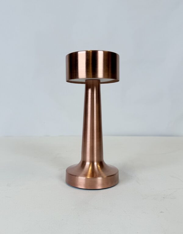 Lamp with original shade (31C)_Rose Gold Small Bar Lamp