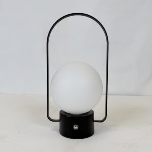 Lamp with original shade (30)_Black Ball Shaped Bar Lamp