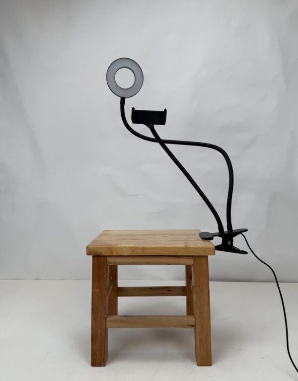 Ring Lights (1)_Ring Light with Phone Clamp on Single Clamp