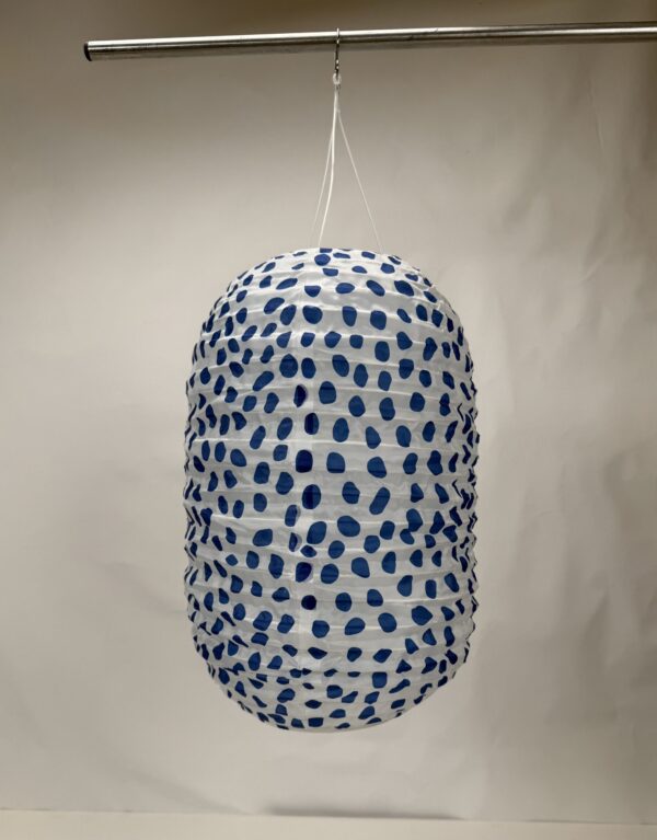 Lanterns (1)_Blue Polka-dot Pattern Sensor Lantern