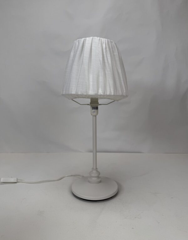 Lamp with original shade (36)_White Linen Shade Lamp