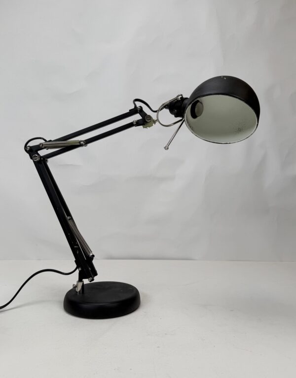 Desk / Study Lamp (22)_Black Spray Painted Lamp with Round Shade