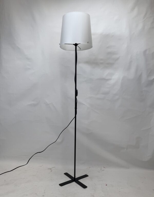 Standing Lamp with original shade (8)_X-Shaped Base Lamp with White Shade