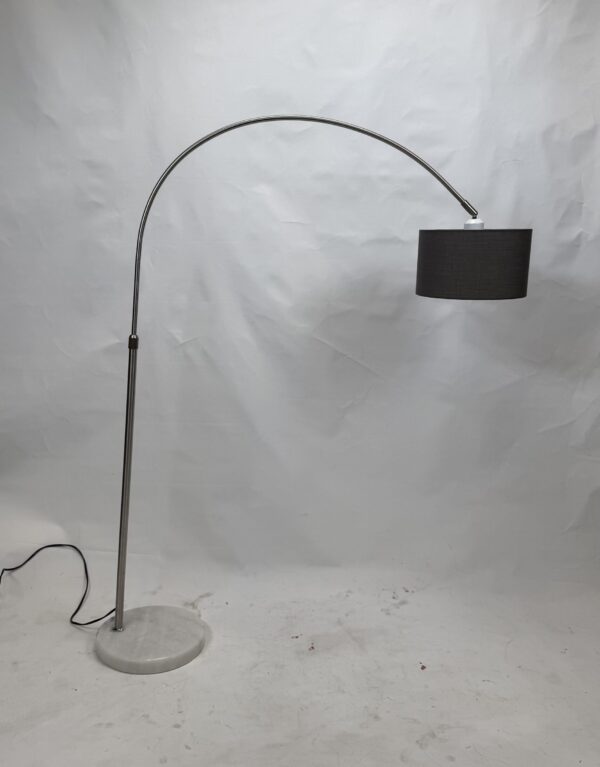 Standing Lamp with original shade (9)_Grey Shade Marble Base Lamp
