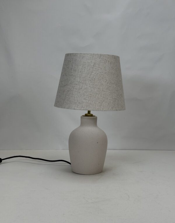 Lamp with original shade (41)_Beige-Grey Stone Traditional Lamp