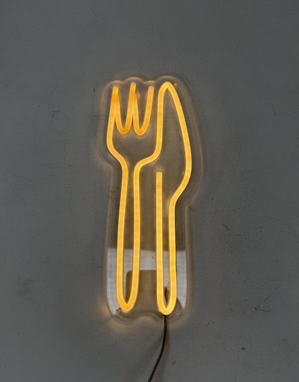 Neon Lights (18)_Fork & Knife (Yellow)