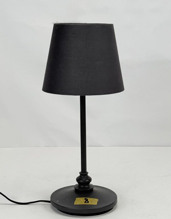 Lamp Shade (16a)_Black Cone Shaped Shade (Stains)