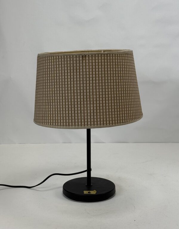 Lamp Shade (37)_Large Drum Shaped Brown Pattern Shade