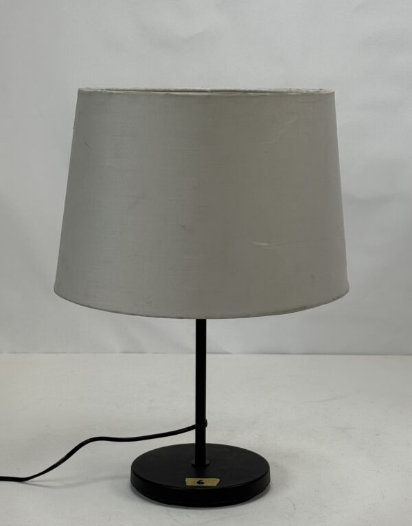 Lamp Shade (52)_Light Grey Drum Shaped Shade