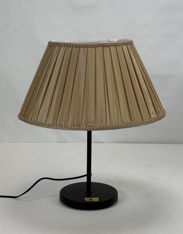 Lamp Shade (56)_Gold Drum Shaped Pleated Shade